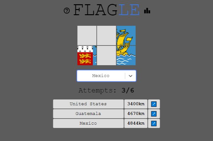 Flaggle - flag guessing game!