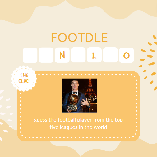 Footdle - Play game on Wordle