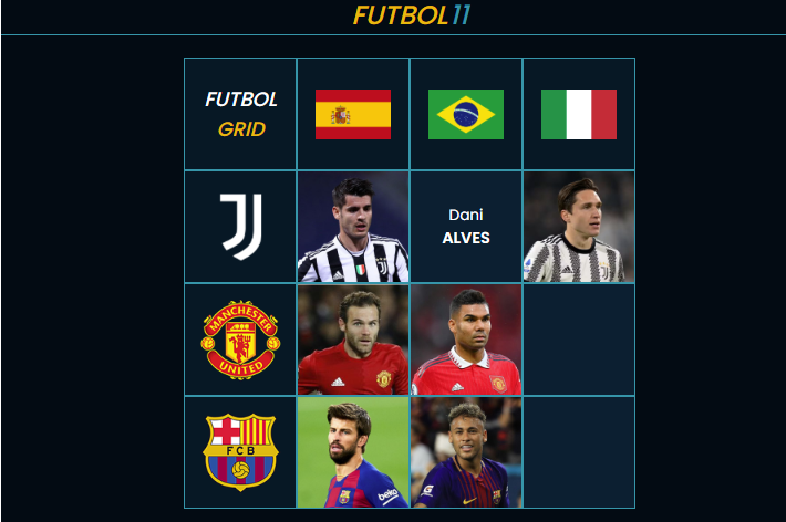 Futbol Grid - Play Futbol Grid On Wordle Website